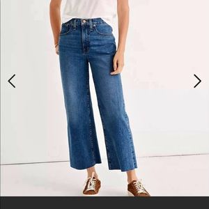 Madewell Slim Wide-leg crop jeans